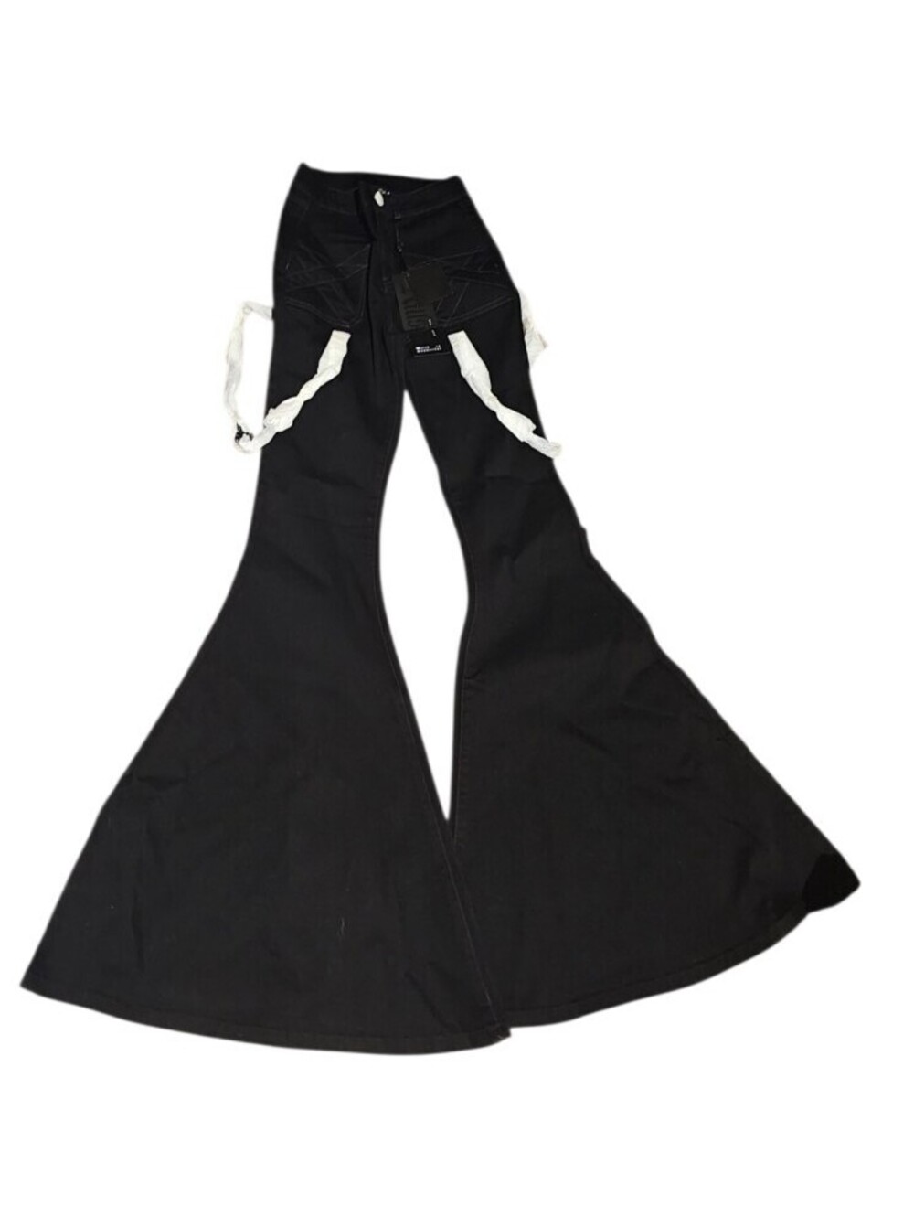 Killstar Beliala Flares Black Stretch Jeans Gothic Women's Sz XS NEW NWT